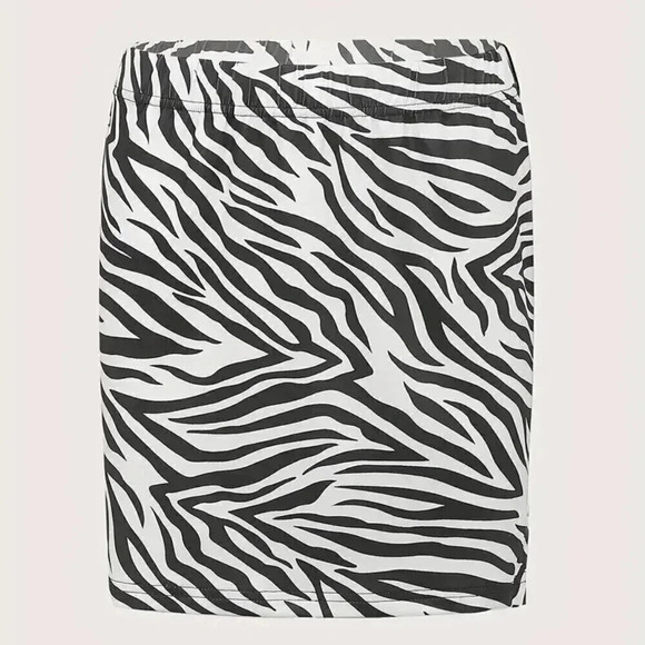 Zebra Print Skirt - Picture 1 of 4